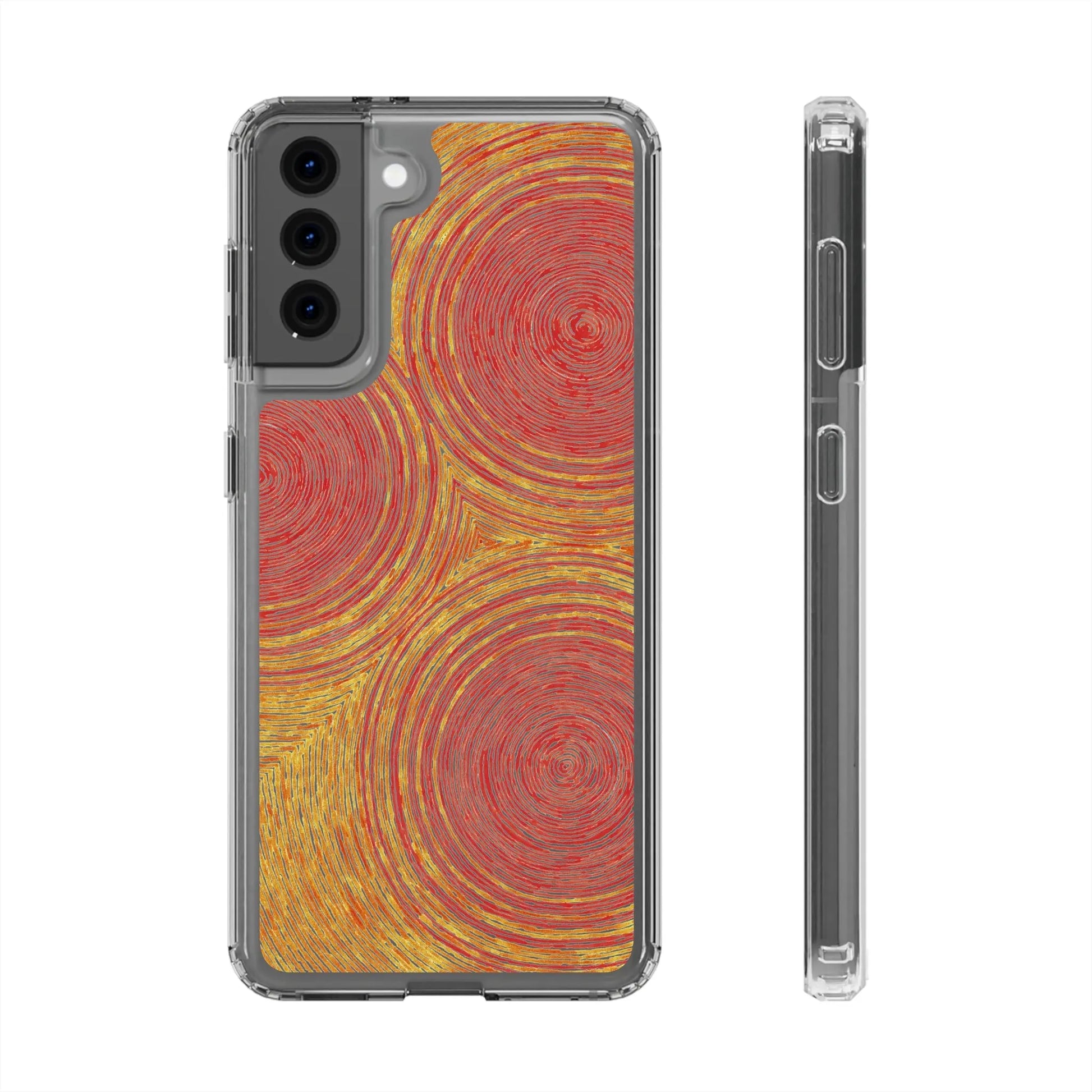 Fingerprints of the Sun Clear Phone Case - Coldbrewart