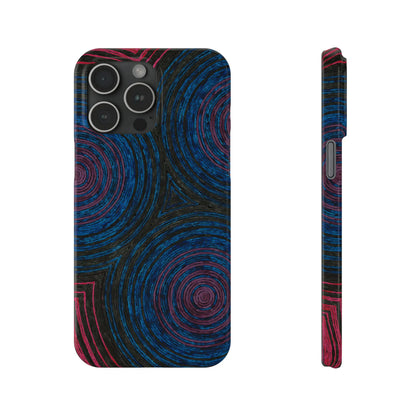 Fingerprints of the Moon Glossy Phone Case - Coldbrewart