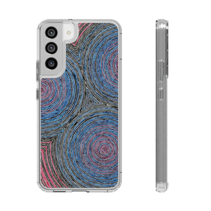 Fingerprints of the Moon Clear Phone Case Printify