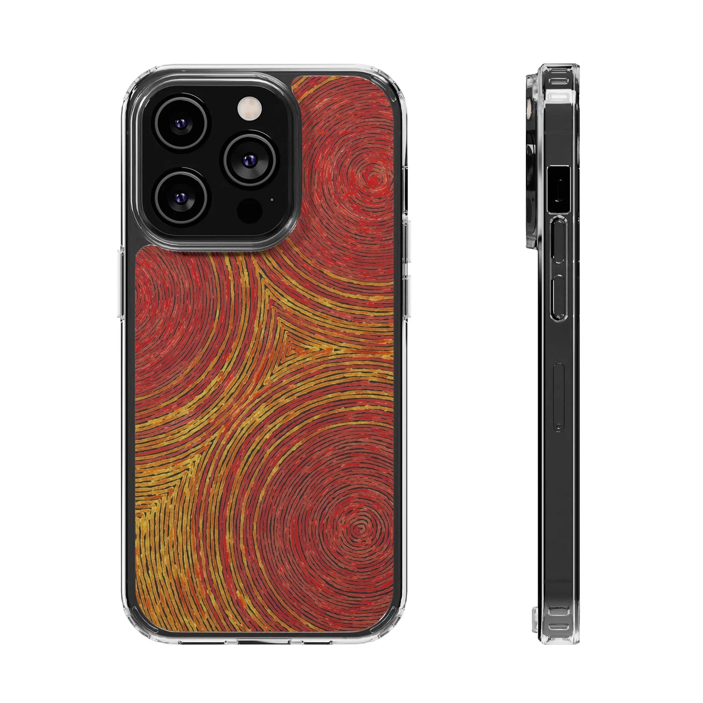 Fingerprints of the Sun Clear Phone Case - Coldbrewart