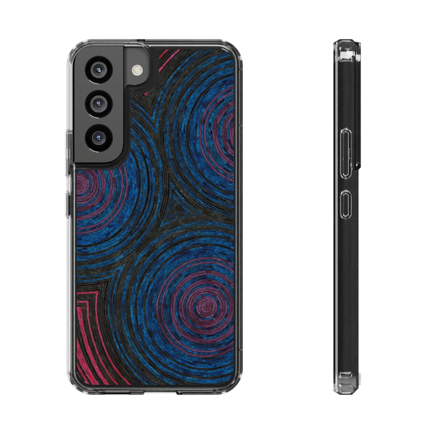 Fingerprints of the Moon Clear Phone Case Printify