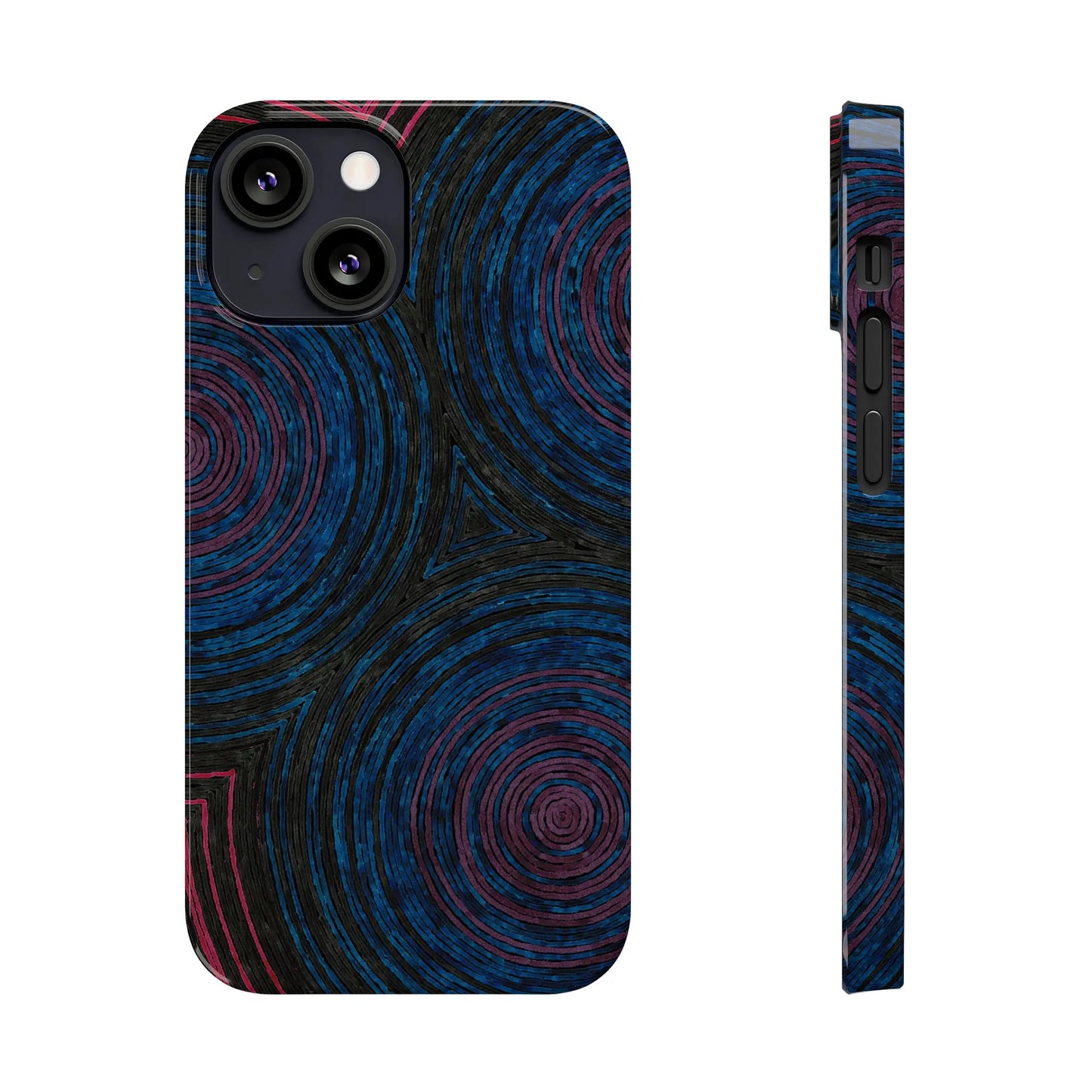 Fingerprints of the Moon Glossy Phone Case - Coldbrewart