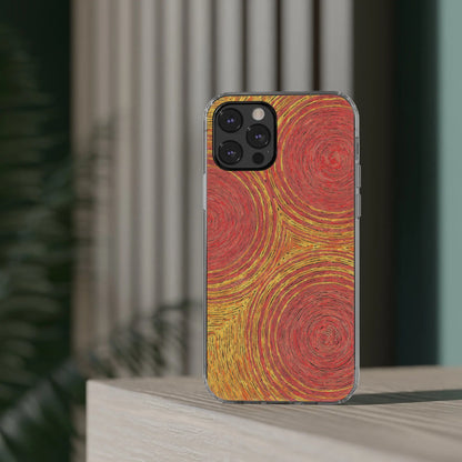 Fingerprints of the Sun Clear Phone Case - Coldbrewart