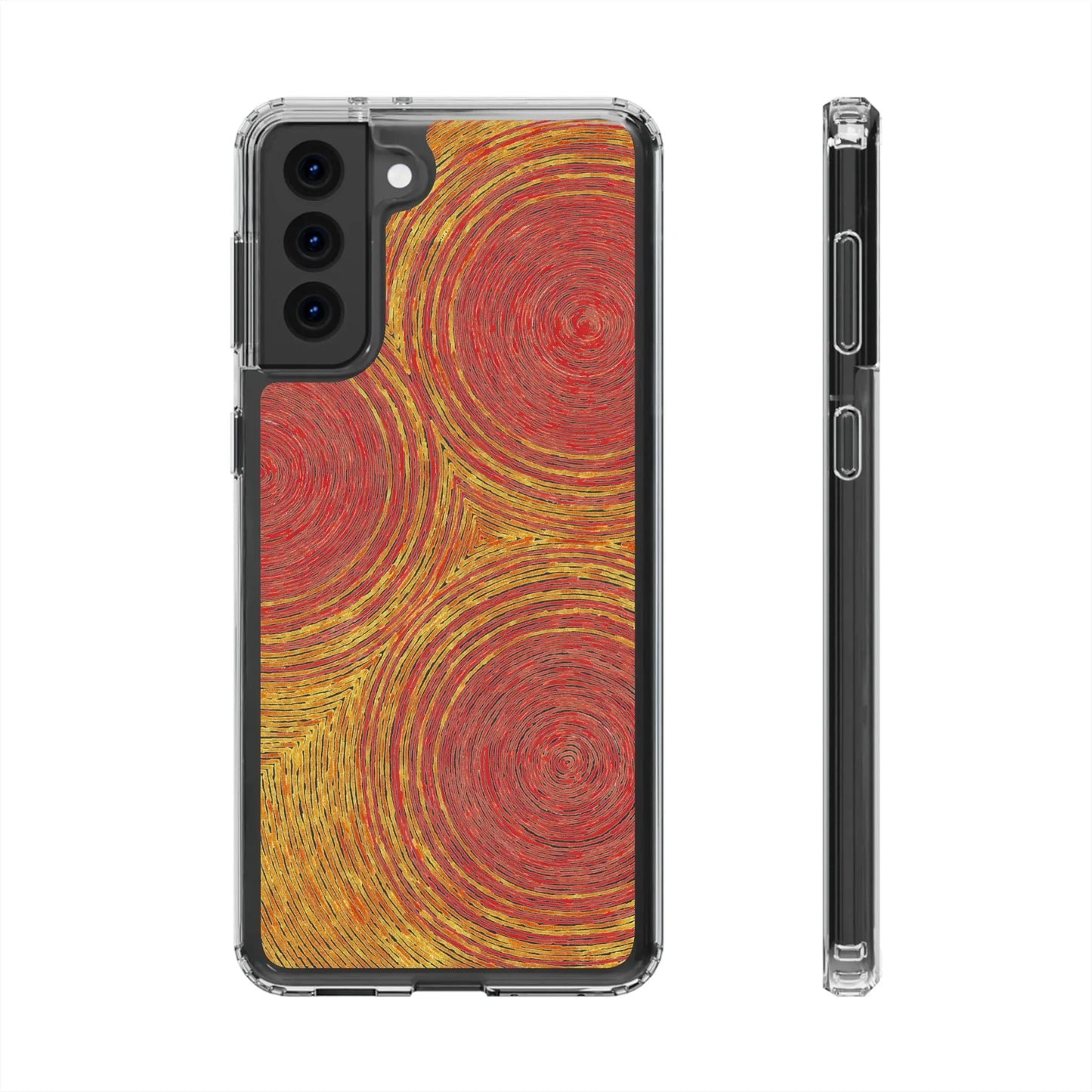 Fingerprints of the Sun Clear Phone Case - Coldbrewart