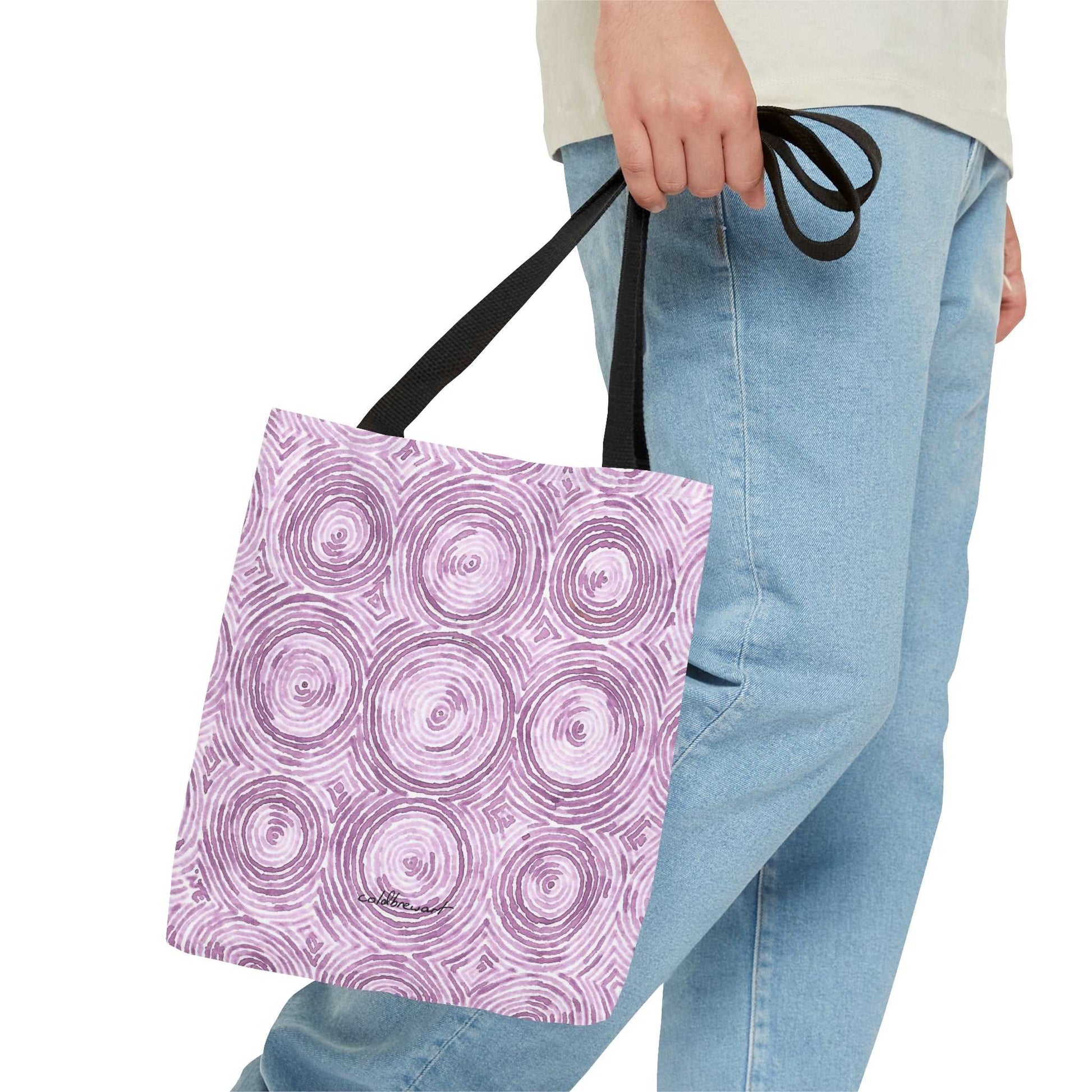 Bougainvillea Circles Tote Bag Printify